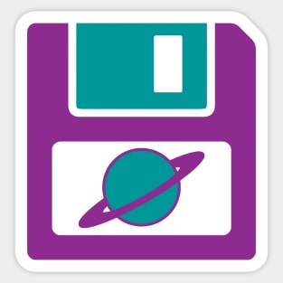 Floppy Disk - Purple Sticker